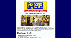 Desktop Screenshot of aarons-bicycle-shop.co.uk